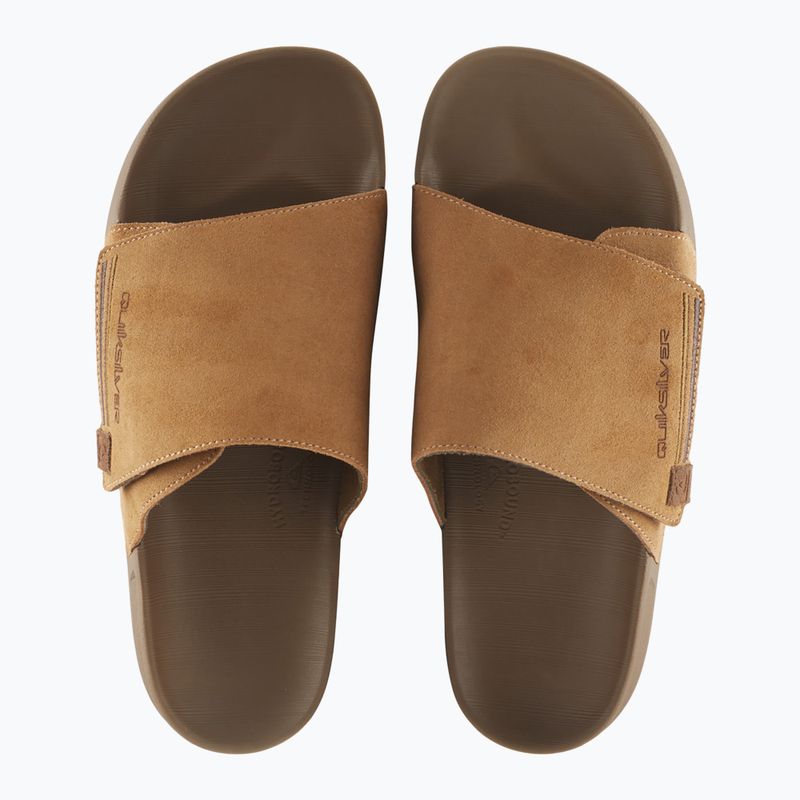 Pánské nazouváky Quiksilver Rivi Suede tan 1 3