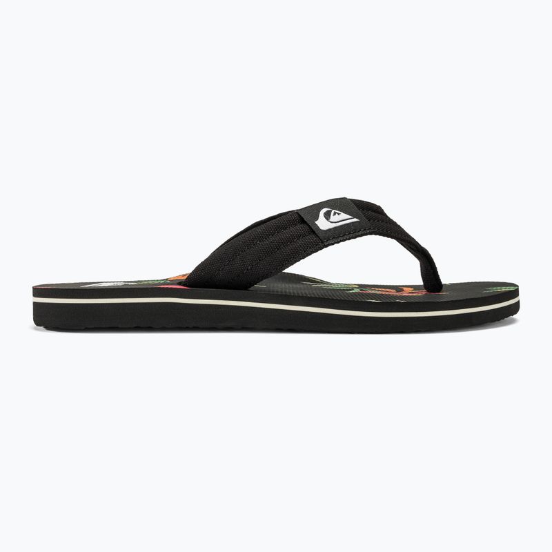 Pánské žabky  Quiksilver Molokai Layback II black / orange / green 2