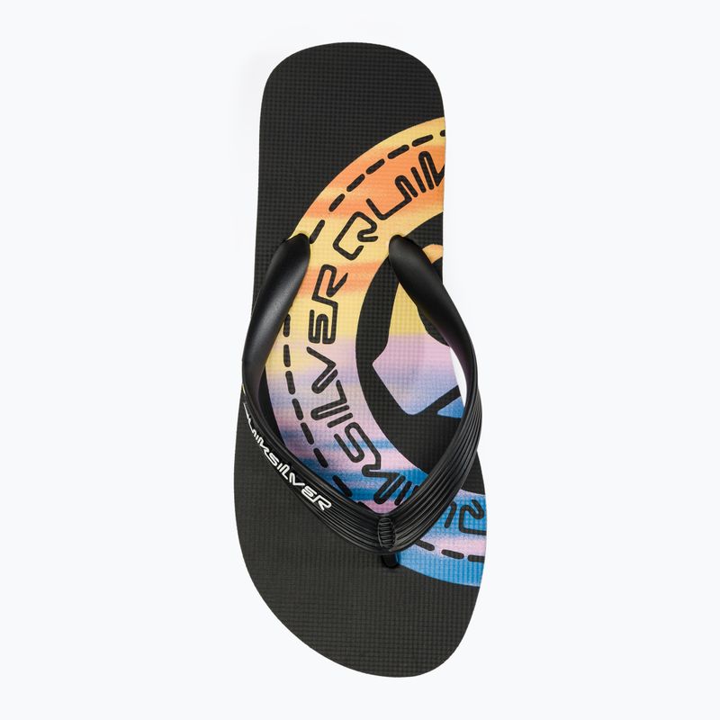 Quiksilver Molokai Art II pánské žabky black/black/orange 5