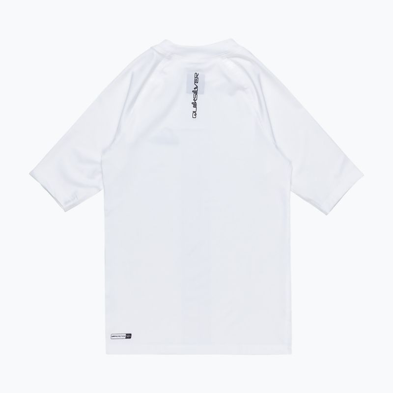 Quiksilver Everyday UPF50 bílé juniorské plavecké tričko 2