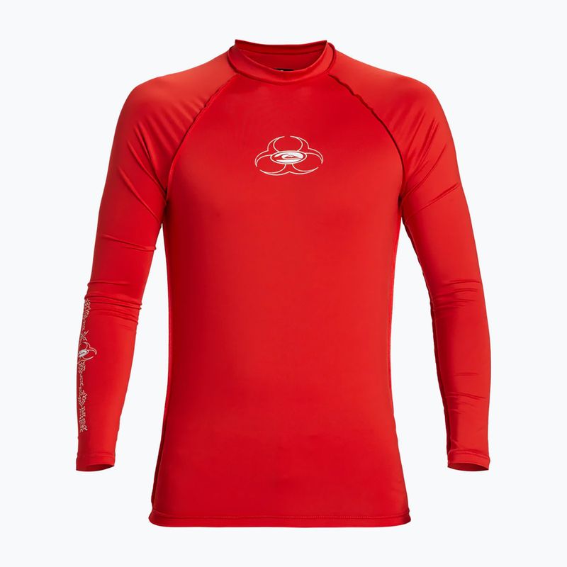 Pánské plavky Quiksilver Saturn UPF50 s dlouhým rukávem a vysokým rizikem červené barvy 5