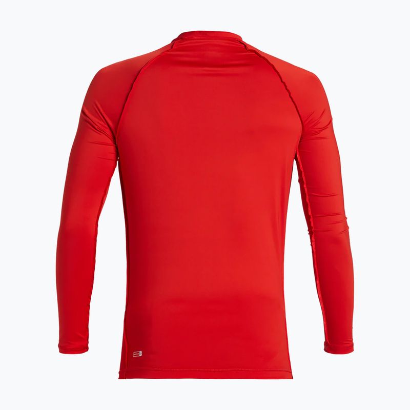 Pánské plavky Quiksilver Saturn UPF50 s dlouhým rukávem a vysokým rizikem červené barvy 6