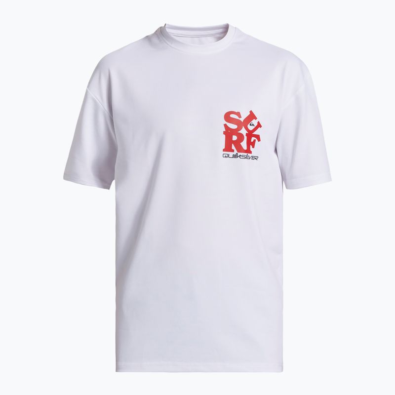 Dětské plavecké tričko Quiksilver Everyday Surf Tee white/black 6