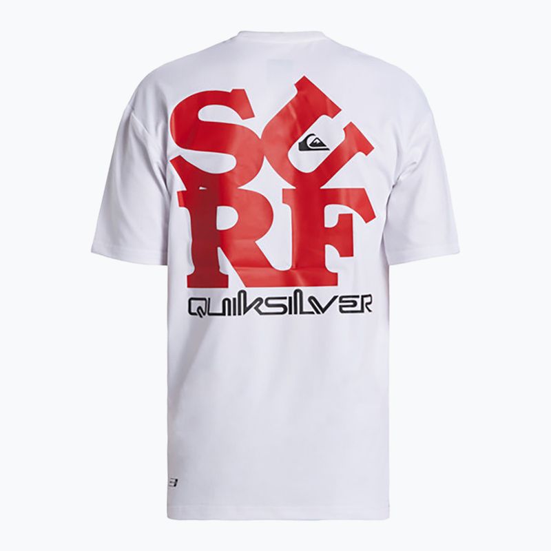 Dětské plavecké tričko Quiksilver Everyday Surf Tee white/black 7