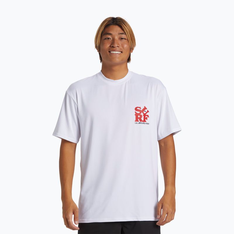 Pánské plavecké tričko Quiksilver Everyday Surf Tee white/black