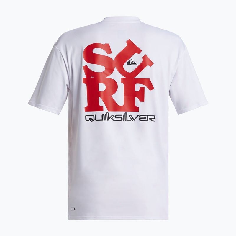 Pánské plavecké tričko Quiksilver Everyday Surf Tee white/black 5