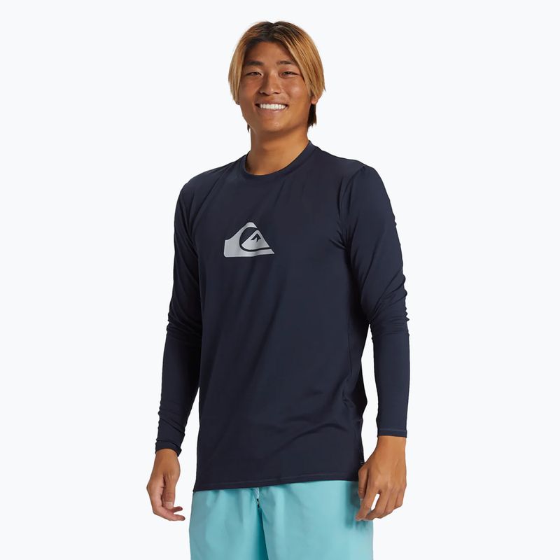 Pánské plavecké tričko Longsleeve Quiksilver Everyday Surf Tee dark navy 2