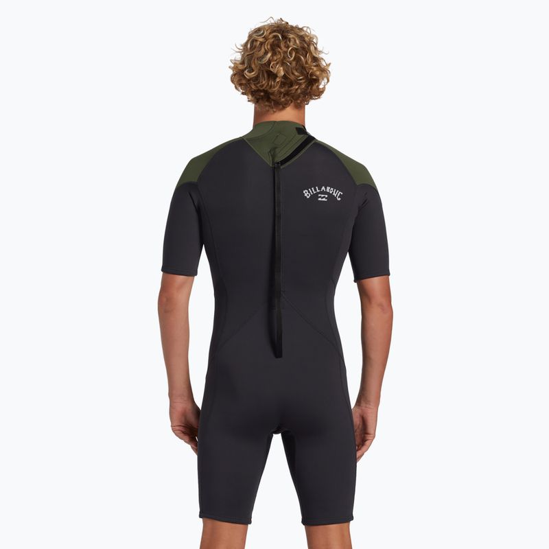Pánský neopren Billabong 2mm Foil Back Zip Spring moss 3