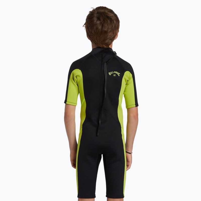 Dětský plavecký neopren  Billabong 2 mm Foil BZ FL fluro lime 4