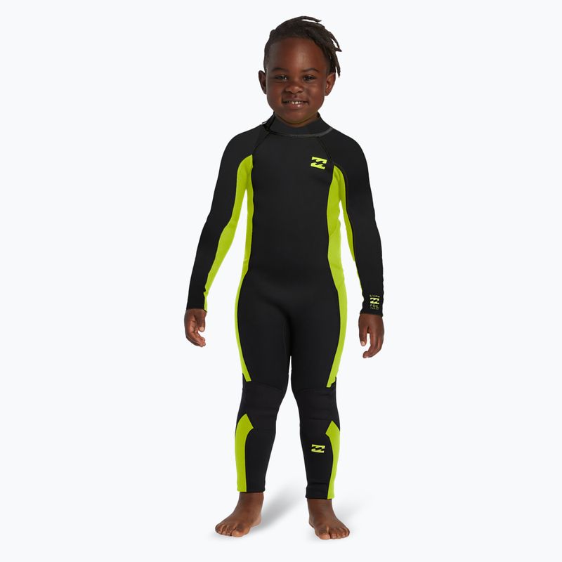 Dětský plavecký neopren Billabong 3/2 mm Foil BZ FL fluro lime