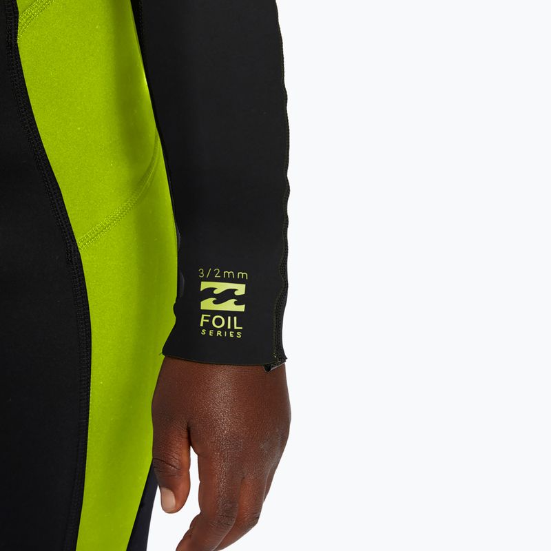 Dětský plavecký neopren Billabong 3/2 mm Foil BZ FL fluro lime 4