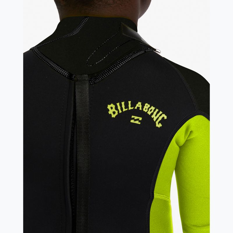 Dětský plavecký neopren Billabong 3/2 mm Foil BZ FL fluro lime 5