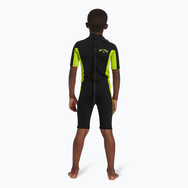 Dětský plavecký neopren  Billabong 2 mm Foil BZ FL fluro lime 3