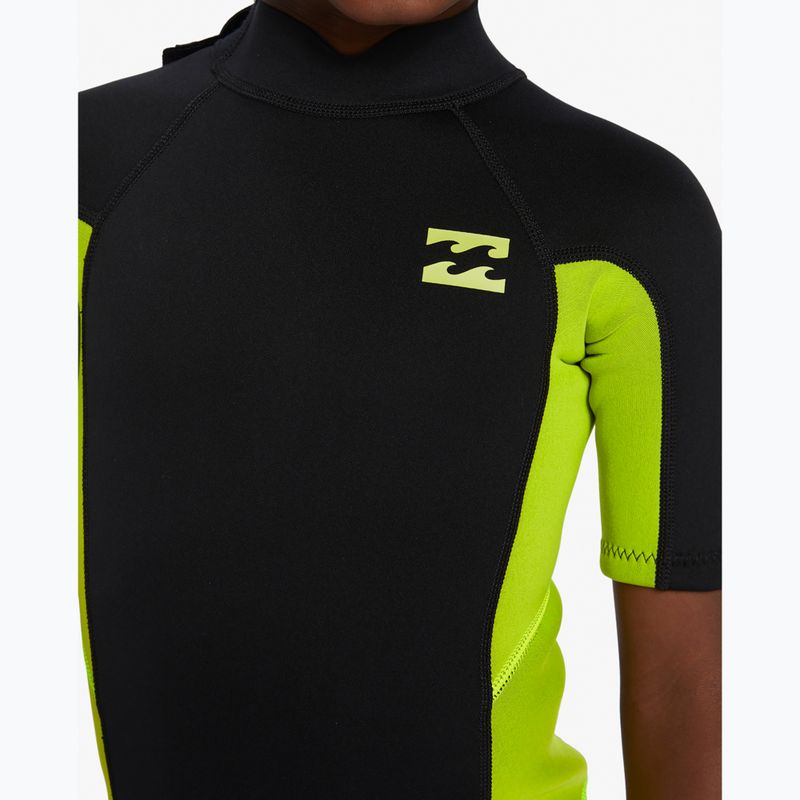 Dětský plavecký neopren  Billabong 2 mm Foil BZ FL fluro lime 4