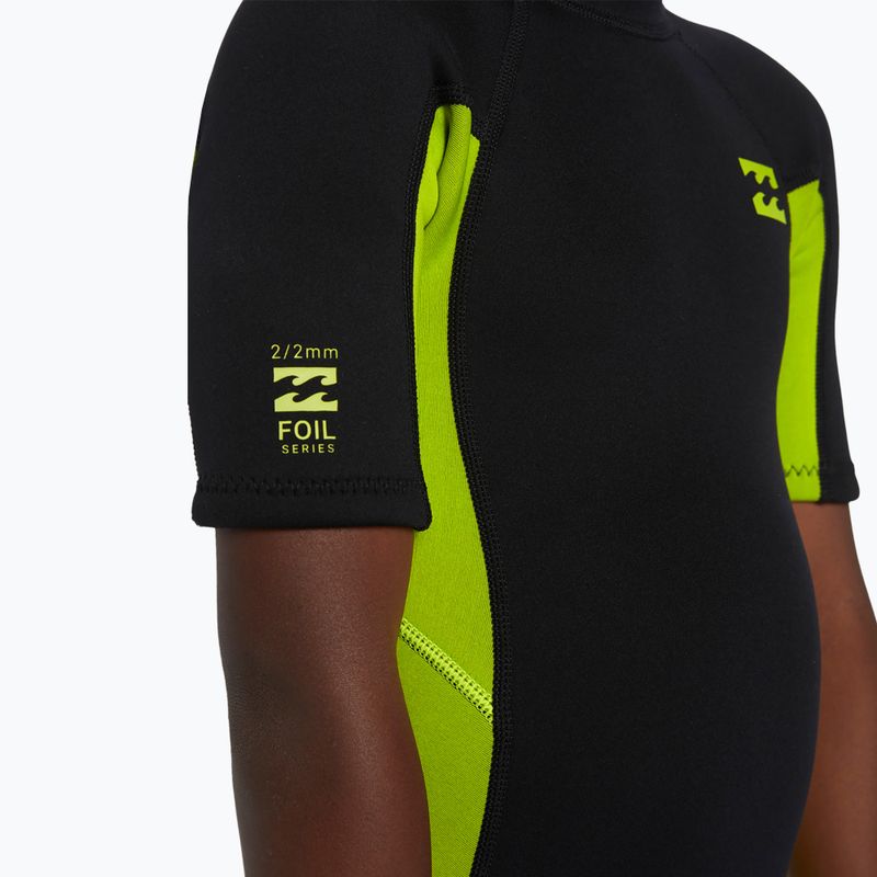 Dětský plavecký neopren  Billabong 2 mm Foil BZ FL fluro lime 6