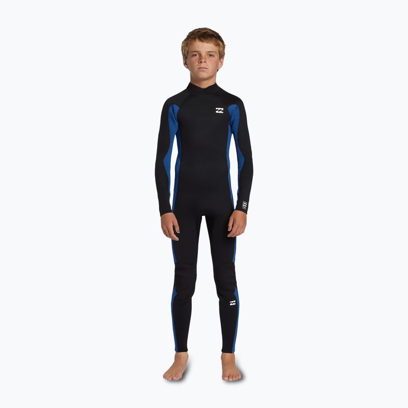 Dětský neopren Billabong 4/3 mm Foil Back Zip GBS mid blue 