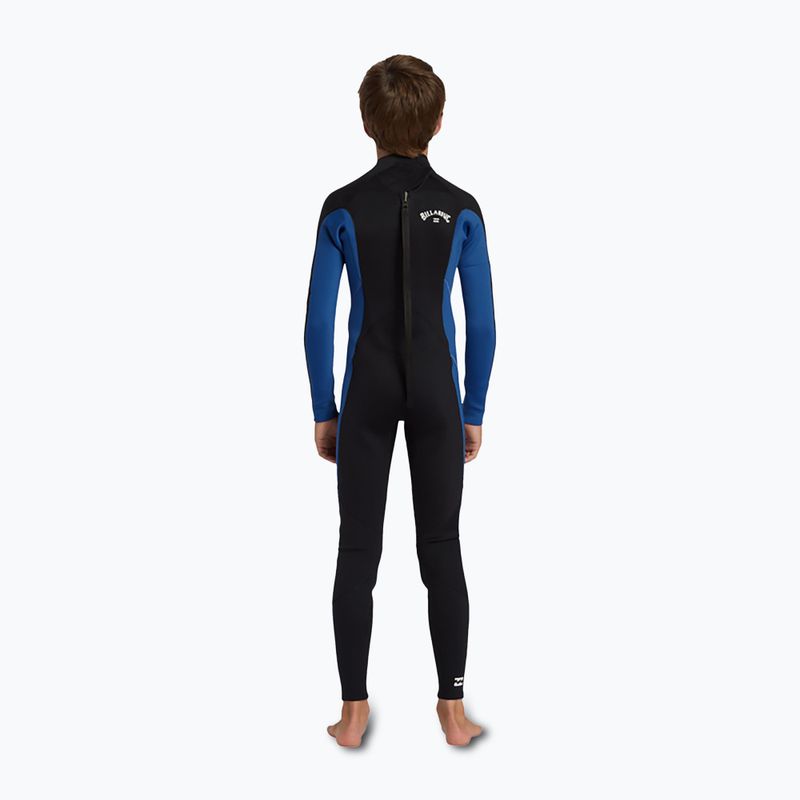 Dětský neopren Billabong 4/3 mm Foil Back Zip GBS mid blue  2