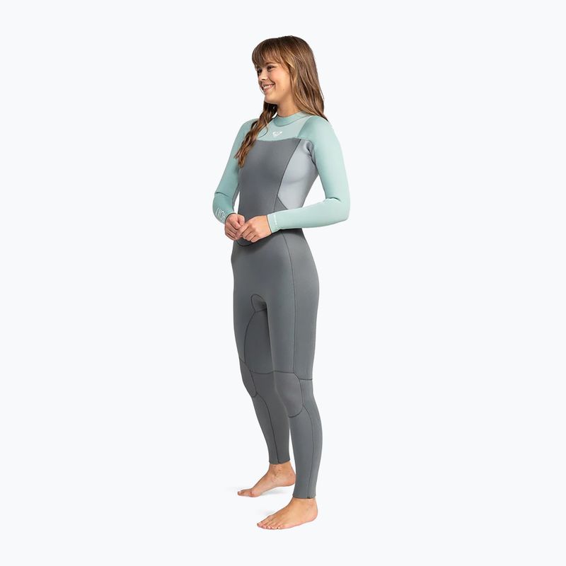 Dámský plavecký neopren ROXY 4/3 mm Prologue Back Zip GBS Wetsuit ice green 3