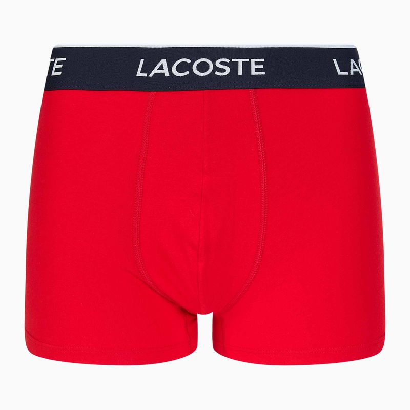 Lacoste boxerky 5H3389 W64 3 páry námořnická modř/červený metylen 5