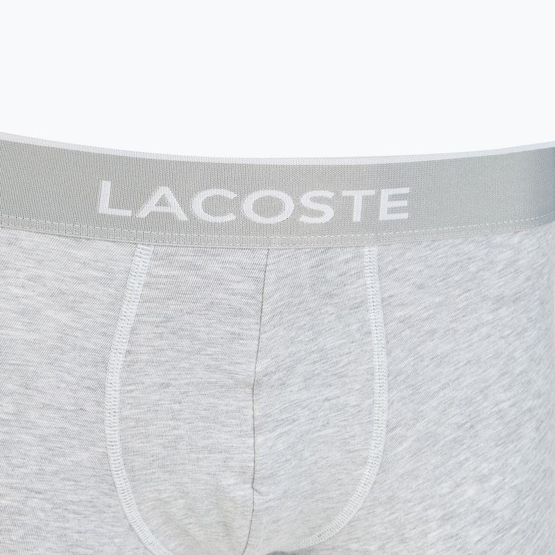 Lacoste boxerky 5H3389 NUA 3 páry černá/bílá/stříbrná chine 4