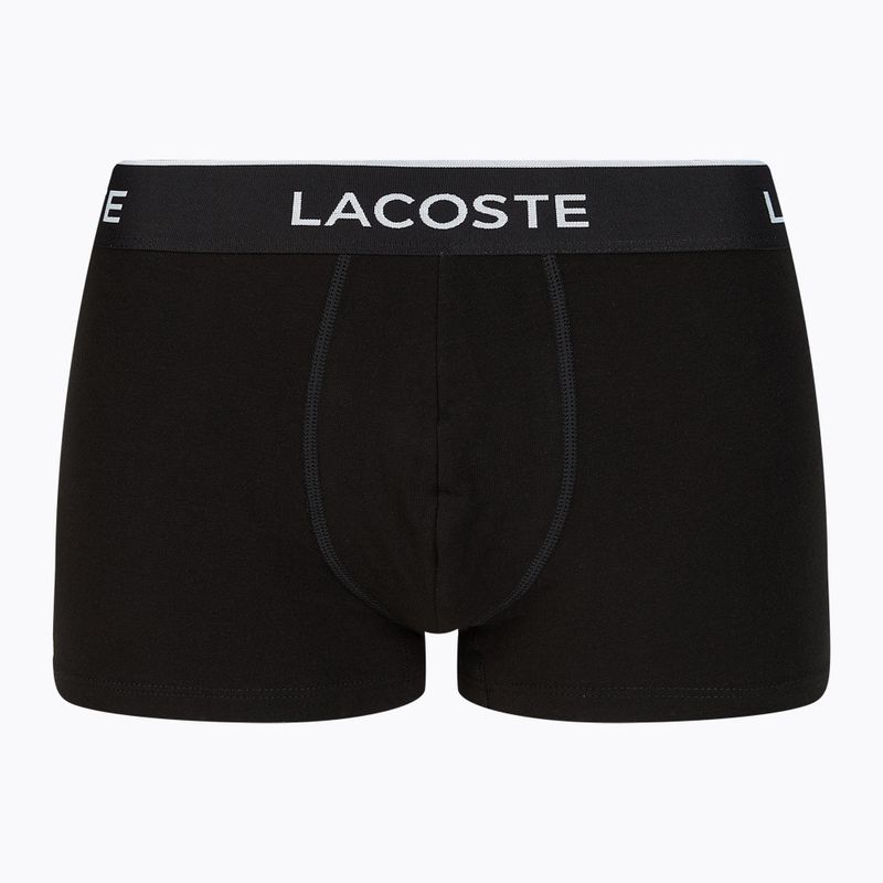 Lacoste boxerky 5H3389 NUA 3 páry černá/bílá/stříbrná chine 8