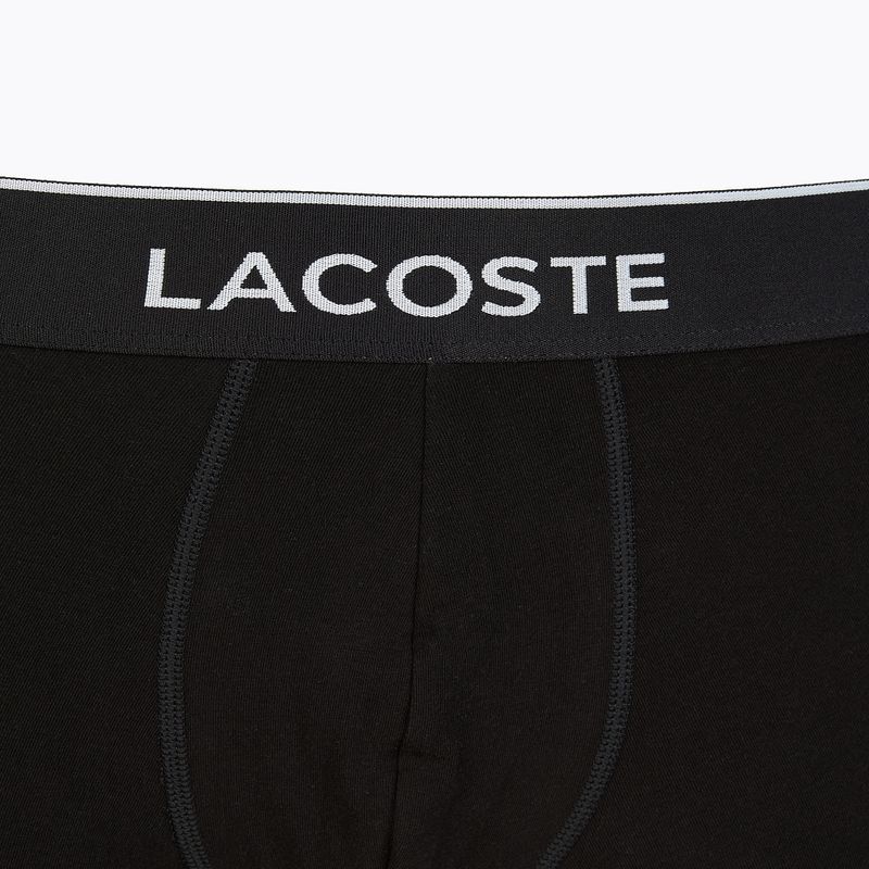 Lacoste boxerky 5H3389 NUA 3 páry černá/bílá/stříbrná chine 10