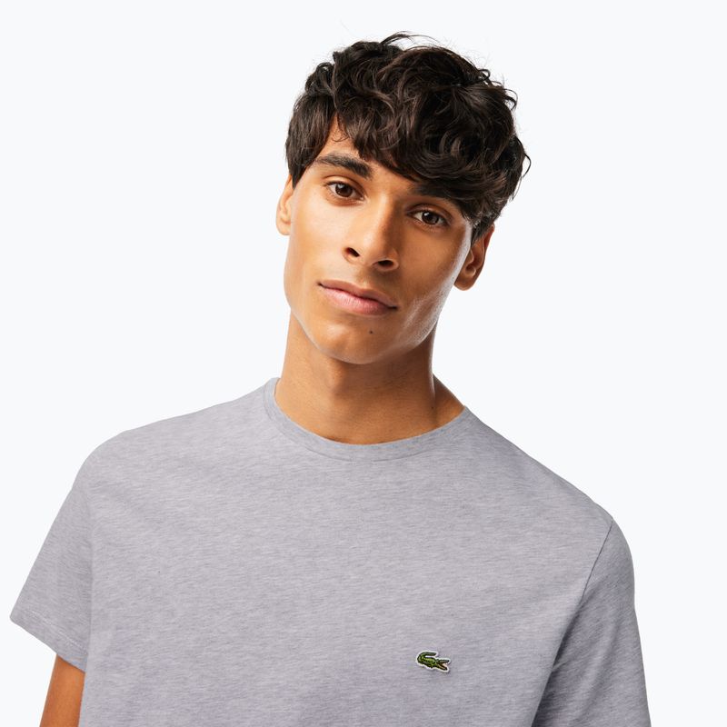 Pánské tričko Lacoste TH6709 silver chine 3