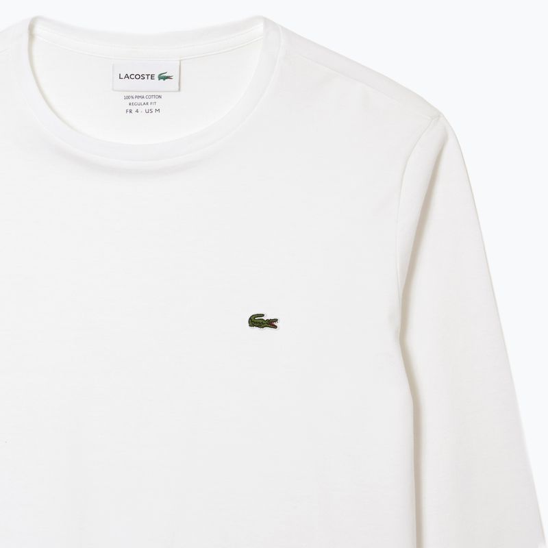 Lacoste pánské tričko s dlouhým rukávem TH6712 white 5