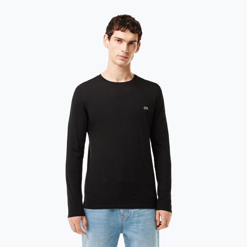 Lacoste pánské tričko s dlouhým rukávem TH6712 black