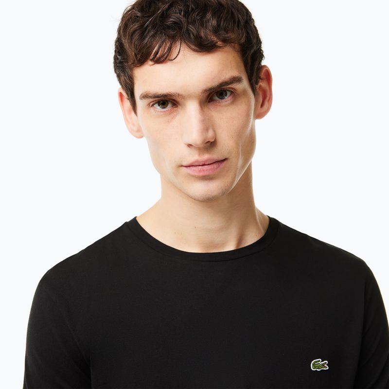 Lacoste pánské tričko s dlouhým rukávem TH6712 black 3