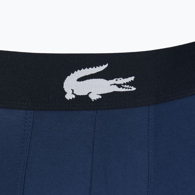 Lacoste boxerky 5H1803 BCK 3 páry tmavě modrá/bílá/stříbrná porcelán 8