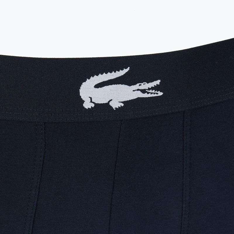 Lacoste boxerky 5H1803 BCK 3 páry tmavě modrá/bílá/stříbrná porcelán 14