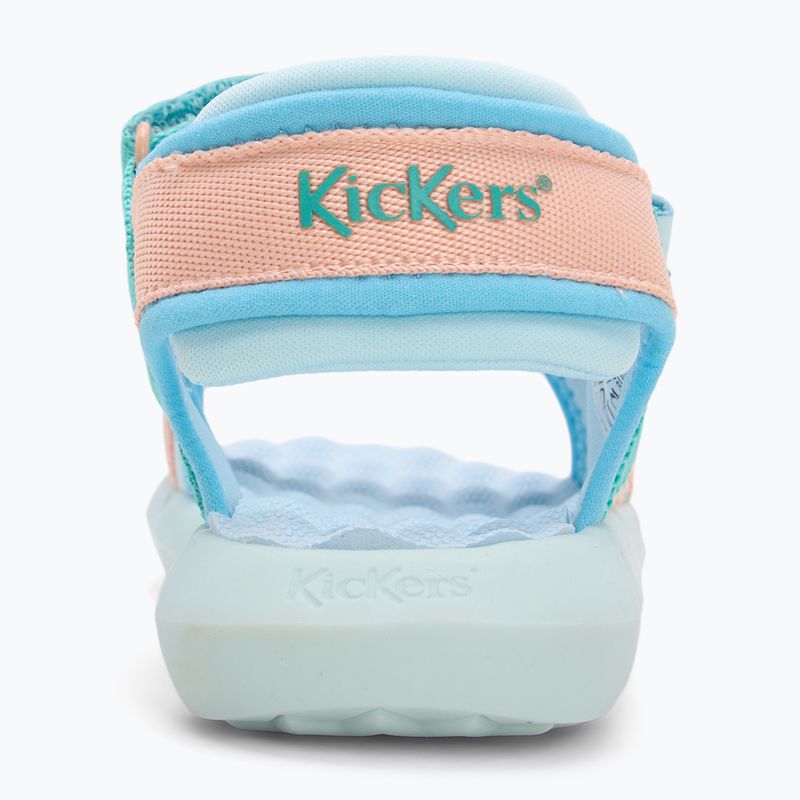 Dětské sandály Kickers Kickjune blue/coral pink/green 6