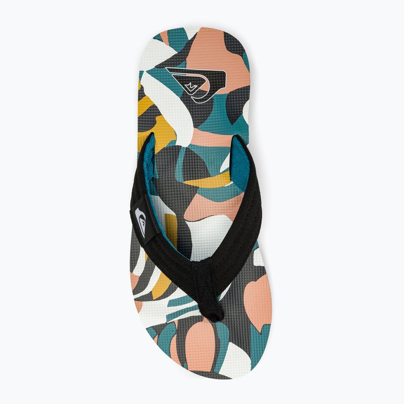Pánské žabky  Quiksilver Molokai Layback II white / black / blue 5