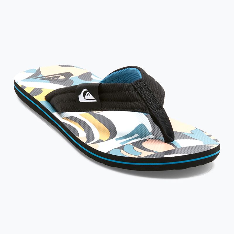 Pánské žabky  Quiksilver Molokai Layback II white / black / blue 8