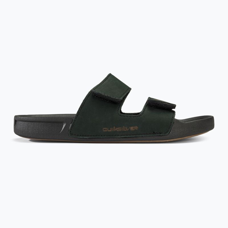 Quiksilver Pánské žabky Rivi Leather Double Adjust black 1 2