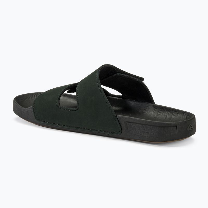 Quiksilver Pánské žabky Rivi Leather Double Adjust black 1 3
