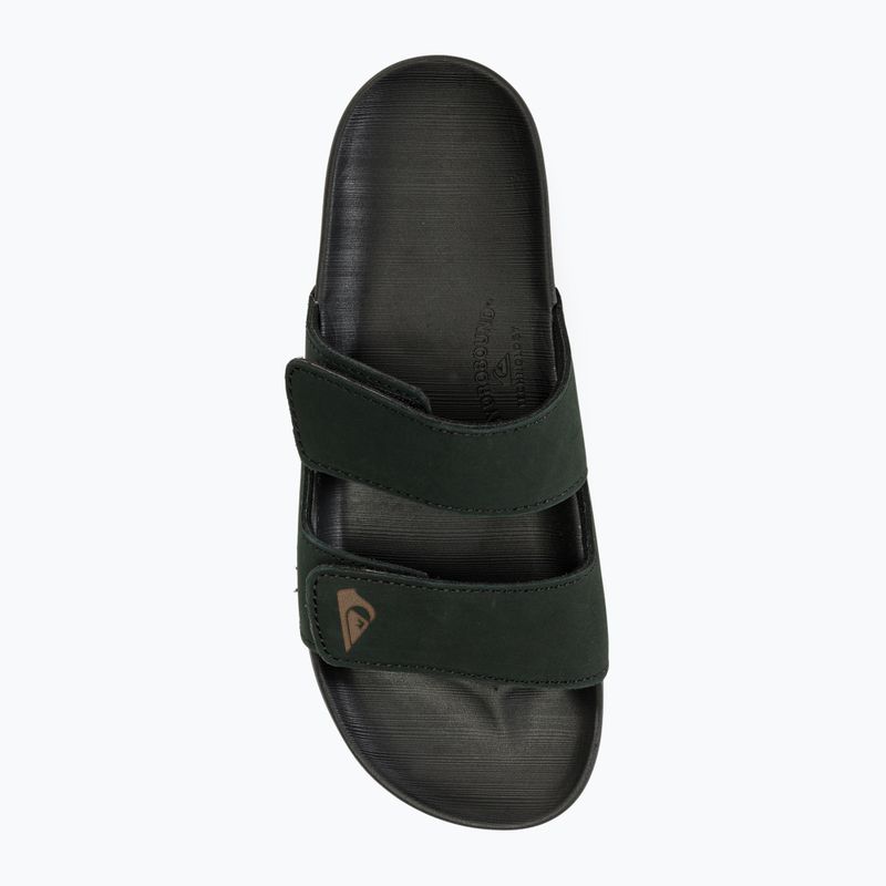 Quiksilver Pánské žabky Rivi Leather Double Adjust black 1 5