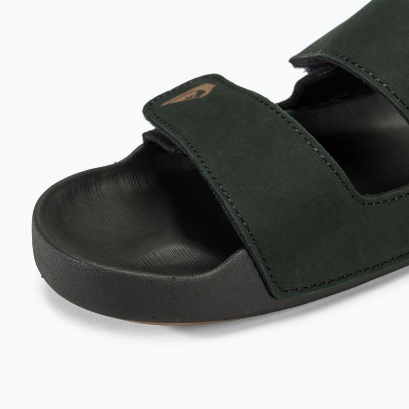 Quiksilver Pánské žabky Rivi Leather Double Adjust black 1 7