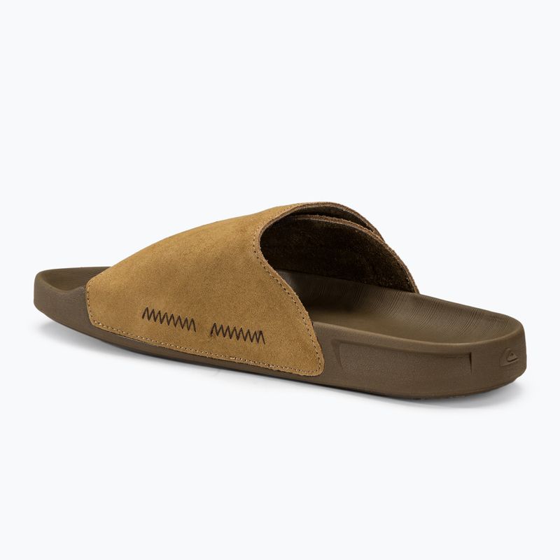 Quiksilver Rivi Suede pánské žabky tan 1 3