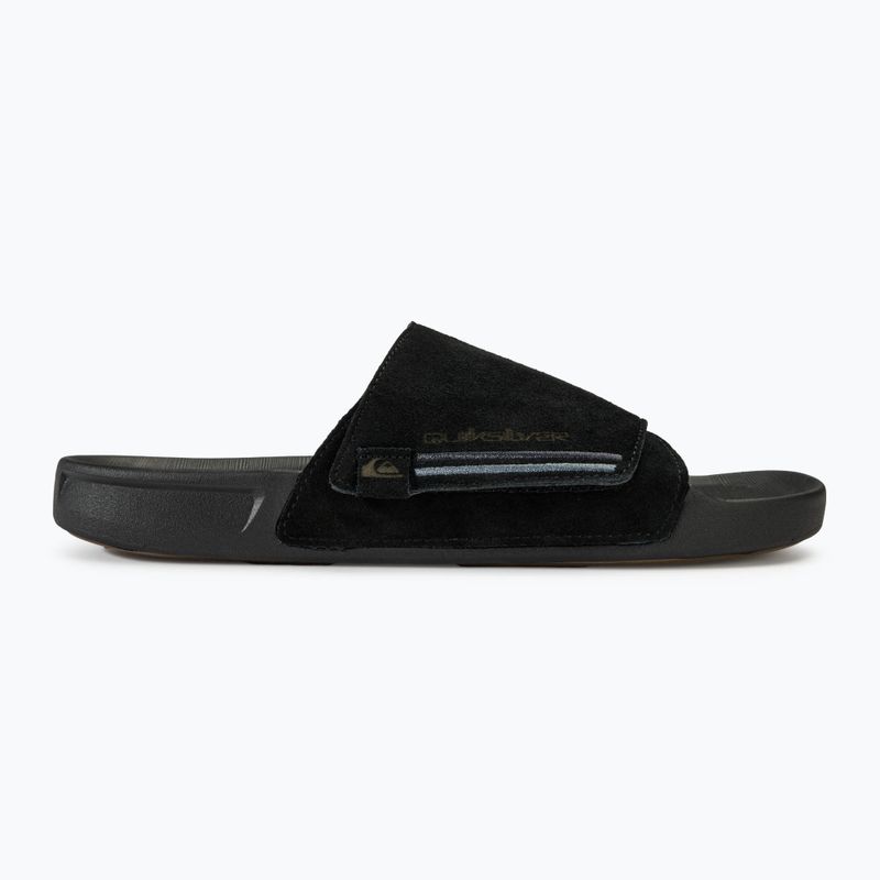 Quiksilver Rivi Suede pánské žabky black 1 2