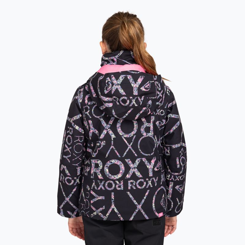 Dětská snowboardová bunda ROXY Roxy Jetty Girl true black lluvia rg 2