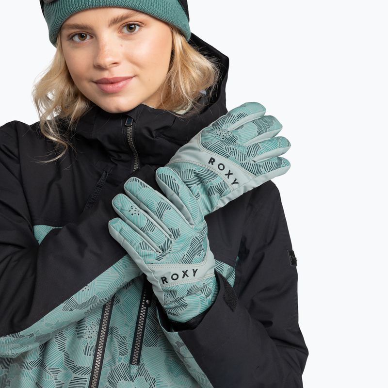 Dámské snowboardové rukavice ROXY Roxy Jetty lily pad sketch book 9