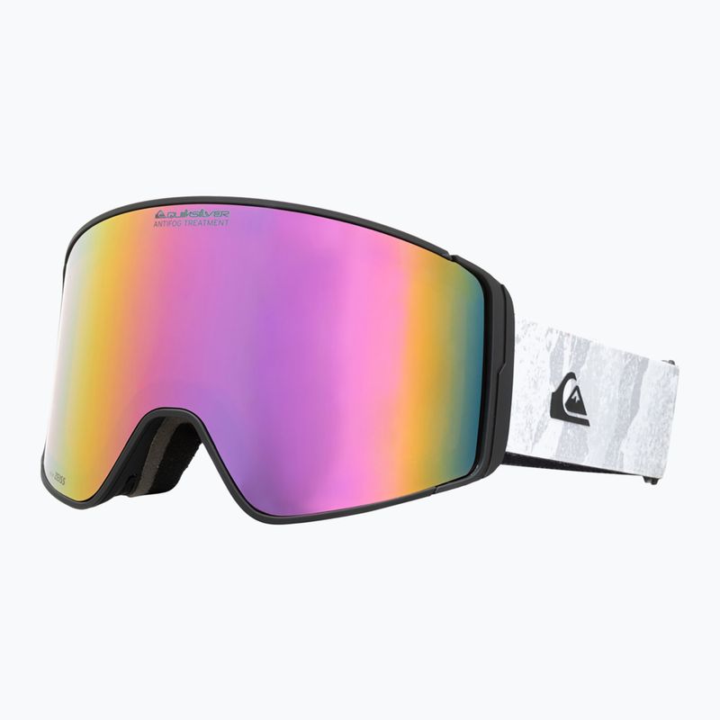 Pánské snowboardové brýle  Quiksilver Storm MG white camo/clux l purple mi