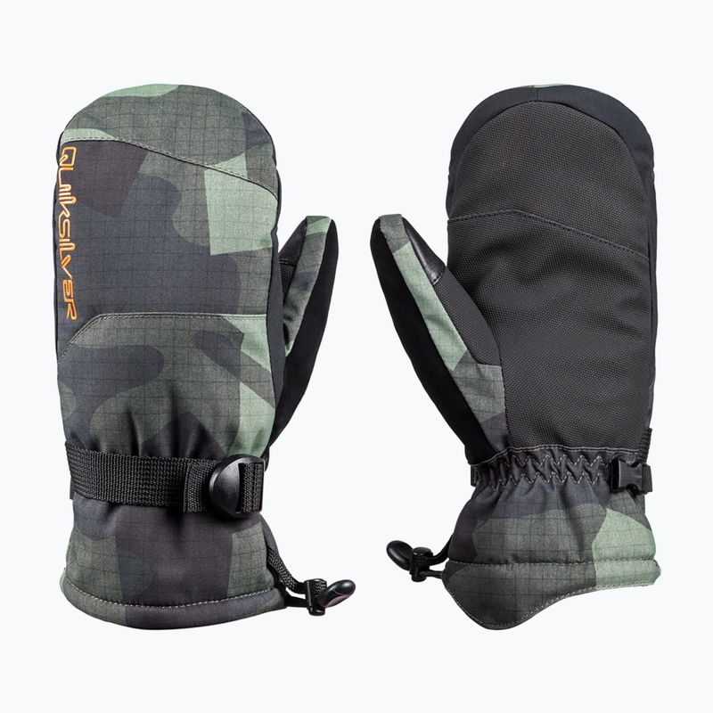 Dětské snowboardové rukavice Quiksilver Mission Mitt puzzle camo sea spray