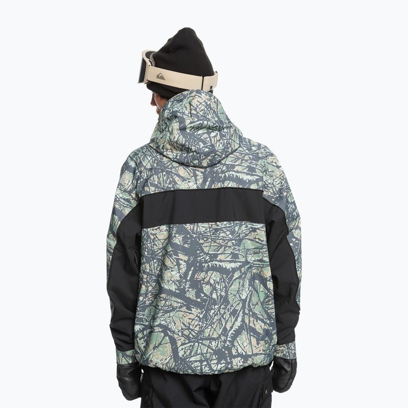 Pánská snowboardová bunda Quiksilver High Altitude 20K woodland abstract sea spray 2
