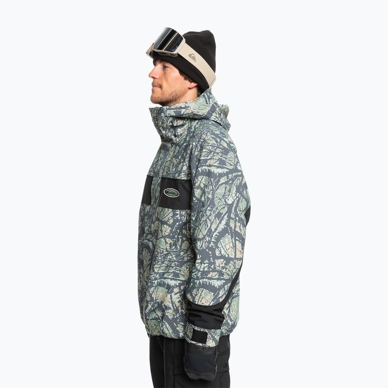 Pánská snowboardová bunda Quiksilver High Altitude 20K woodland abstract sea spray 3