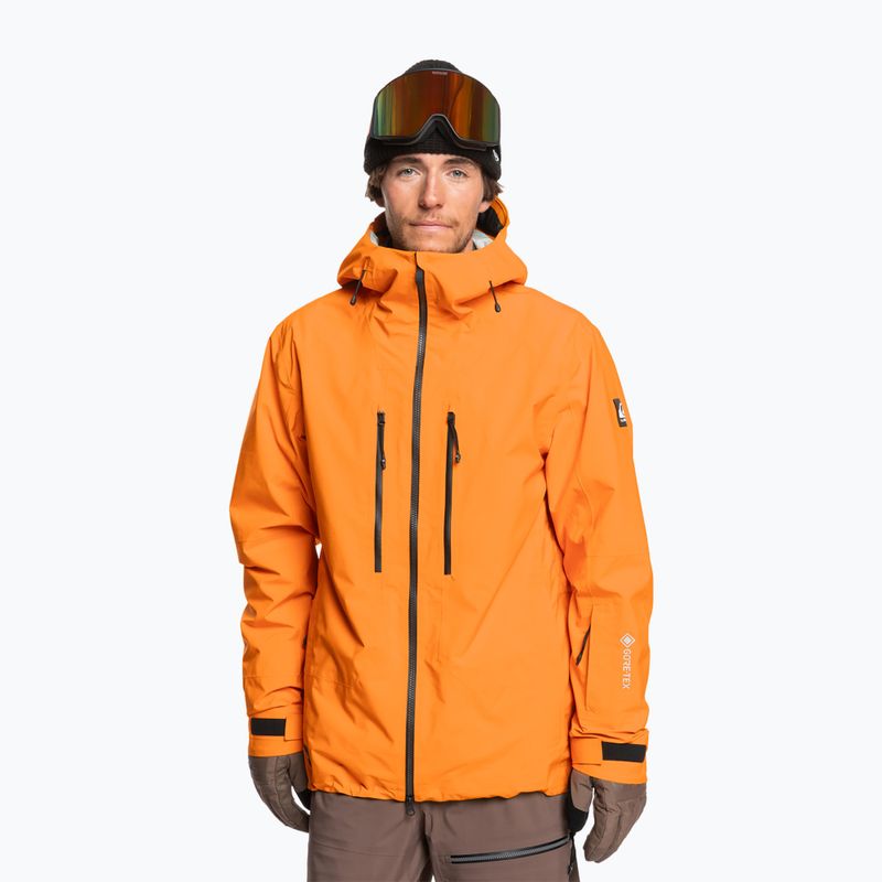 Pánská snowboardová bunda Quiksilver Pro Path Goretex 2L orange pepper