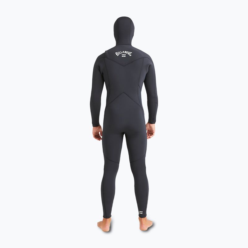 Pánský neopren Billabong 5/4mm Absolute Natural Chest Zip Hooded Black 4