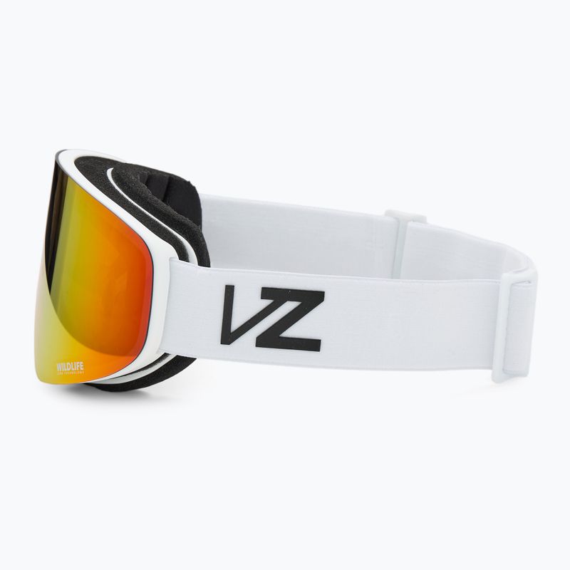 Snowboardové brýle VonZipper Encore white/wildlife fire chrome 4